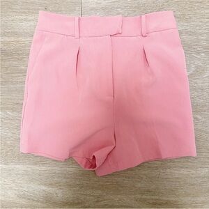 Steve Madden Dressy High Waist Salmon Pink Women's Trouser Shorts Size Small